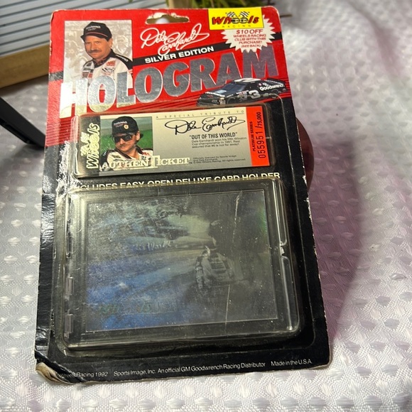Nascar Other - Race Dale Earnhardt Sr 1992 Silver Ed. Hologram Card & Authen Ticket Wheels R…
